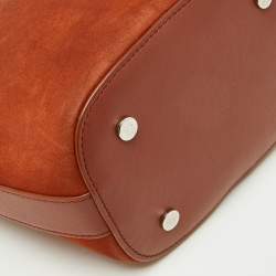 Pre Owned Loro Piana Brown Nubuck Leather Crossbody Bag