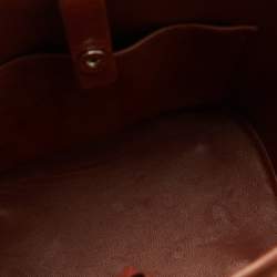 Pre Owned Loro Piana Brown Nubuck Leather Crossbody Bag