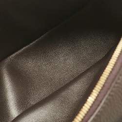 Pre Owned Loro Piana Cacao Leather Extra Pocket L19 Pouch