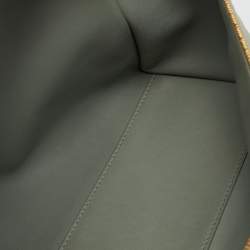 Pre Owned Loro Piana Mint Green Ostrich Extra Pocket L27 Bag