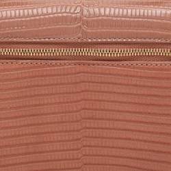 Pre Owned Loro Piana Brown Lizard Extra Pocket L19 Pouch