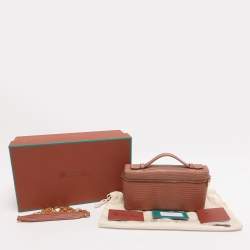 Pre Owned Loro Piana Brown Lizard Extra Pocket L19 Pouch