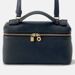 Pre Owned Loro Piana Loro Piana Extra Pocket L19 Black Leather