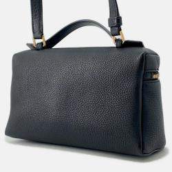 Pre Owned Loro Piana Loro Piana Extra Pocket L19 Black Leather