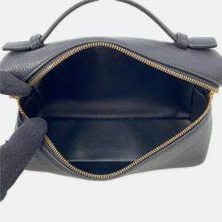 Pre Owned Loro Piana Loro Piana Extra Pocket L19 Black Leather