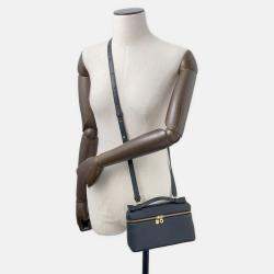 Pre Owned Loro Piana Loro Piana Extra Pocket L19 Black Leather
