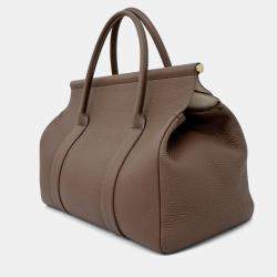 Pre Owned Loro Piana Brown Leather Roombag