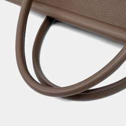 Pre Owned Loro Piana Brown Leather Roombag