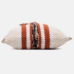 Pre Owned Loro Piana Beige Brown Crochet Wool and Silk Blossom Tote