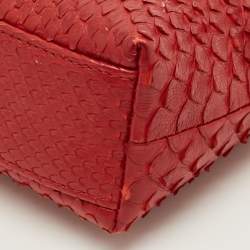 Pre Owned Loro Piana L19 Red Python Extra Pocket Pouch