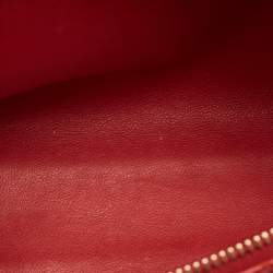 Pre Owned Loro Piana L19 Red Python Extra Pocket Pouch