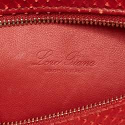 Pre Owned Loro Piana L19 Red Python Extra Pocket Pouch
