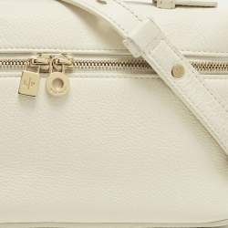 مملوكة مسبقًا Loro Piana Extra Pocket L19 Off White Leather Pouch Bag