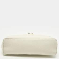 مملوكة مسبقًا Loro Piana Extra Pocket L19 Off White Leather Pouch Bag