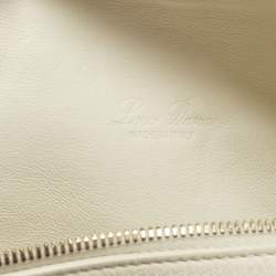 مملوكة مسبقًا Loro Piana Extra Pocket L19 Off White Leather Pouch Bag