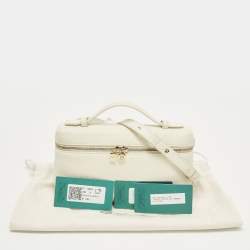 مملوكة مسبقًا Loro Piana Extra Pocket L19 Off White Leather Pouch Bag
