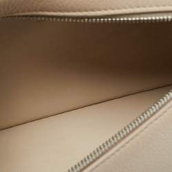 مملوكة مسبقًا Loro Piana Extra Pocket L19 Light Beige Leather Pouch Bag