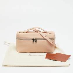 مملوكة مسبقًا Loro Piana Extra Pocket L19 Pink Leather Pouch Bag