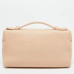 مملوكة مسبقًا Loro Piana Extra Pocket L19 Pink Leather Pouch Bag