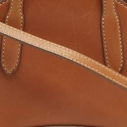 مملوكة مسبقًا Loro Piana Sesia Micro Brown Leather Tote