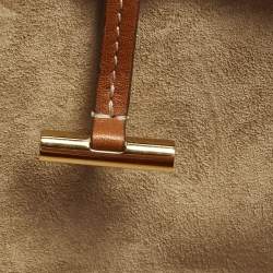 مملوكة مسبقًا Loro Piana Sesia Micro Brown Leather Tote