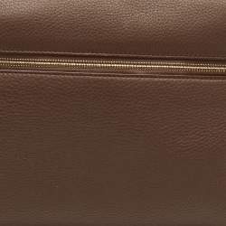 مملوكة مسبقًا حقيبة جيب إضافية لورو بيانا L27 جلد بني