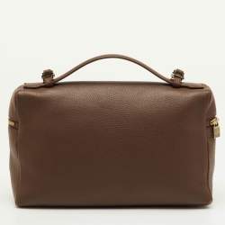 مملوكة مسبقًا حقيبة جيب إضافية لورو بيانا L27 جلد بني