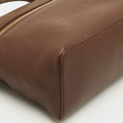 مملوكة مسبقًا حقيبة جيب إضافية لورو بيانا L27 جلد بني