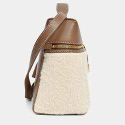 Pre Owned Loro Piana Taupe Smooth Calfskin  'Silk Extra Pocket L27' Bag