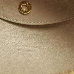 Pre Owned حقيبة صغيرة لورو بيانا L27 جلد بيج بمخزن إضافي