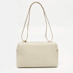 Pre Owned حقيبة صغيرة لورو بيانا L27 جلد بيج بمخزن إضافي