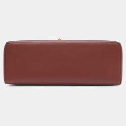 مملوكة مسبقًا Loro Piana Brown Red Leather Extra Bag L27