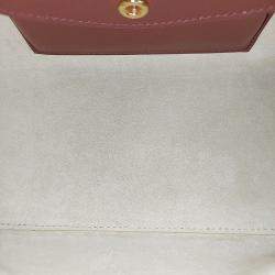 مملوكة مسبقًا Loro Piana Brown Red Leather Extra Bag L27