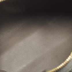 Pre Owned Loro Piana L19 Grey Ostrich Extra Pocket Pouch Clutch