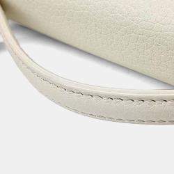 Pre Owned Loro Piana Beige Leather Loro Piana Extra Pocket L19 Pouch Bag