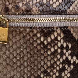 Loro Piana Beige/Brown Python Mini Pouch