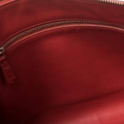 Loro Piana Red Crocodile Zipped Flat Pouch