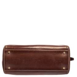 Pre Owned Loro Piana Brown Leather Tote