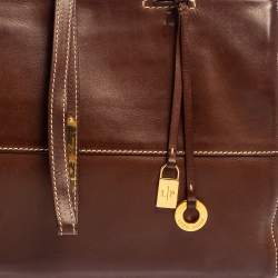Pre Owned Loro Piana Brown Leather Tote