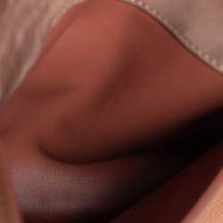 Pre Owned Loro Piana Caramel Brown Leather Flap Top Handle Bag