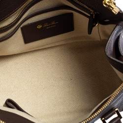 Pre Owned Loro Piana Brown Pebbled Leather Tote