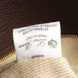 Pre Owned Loro Piana Brown Pebbled Leather Tote