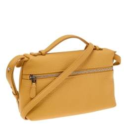 Loro Piana Yellow Leather L19 Pouch