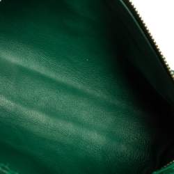 Pre Owned Loro Piana Green Snakeskin L19 Pouch 