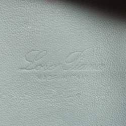 Pre Owned Loro Piana Pale Blue Ostrich L19 Pouch 