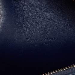 Pre Owned Loro Piana Blue Snakeskin L19 Pouch