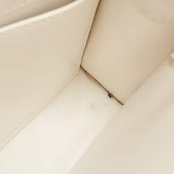 Loro Piana White Leather Petite Odessa Top Handle Bag