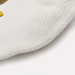 Pre Owned Loro Piana Beige/Yellow Cotton Mini Eolian Bag