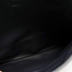 Loro Piana Purple/Navy Blue Felt and Leather Petite Lock-In Shoulder Bag
