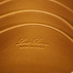 Pre Owned Loro Piana Yellow Leather And Suede My Way Crossbody Bag